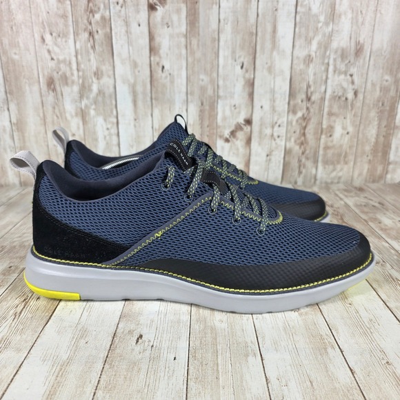Cole Haan Navy Blue Knit Sneakers‎ Lightweight Comfort Shoes Mens Size 13M - Picture 1 of 8